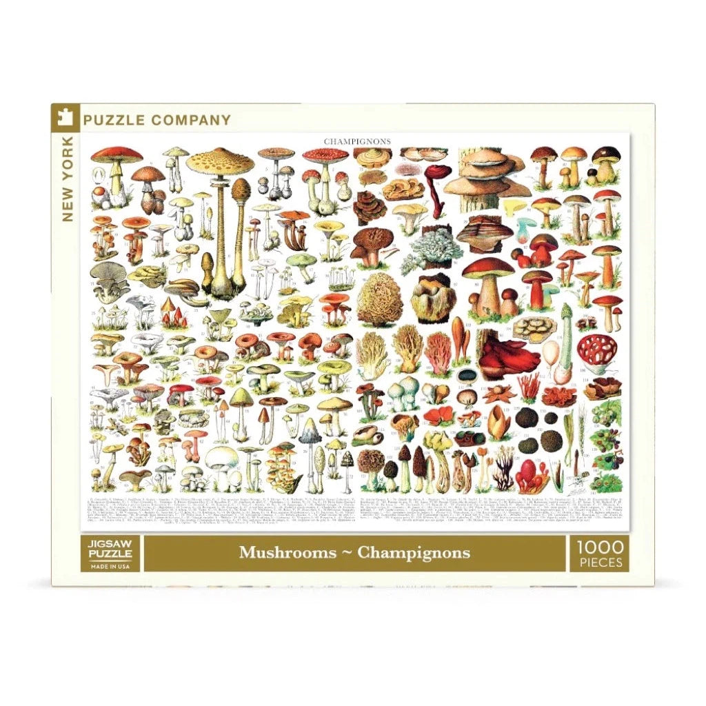 Mushrooms ~ Champignons 1000 Piece Jigsaw Puzzle NYPC