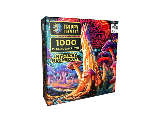 Mystical Mushrooms 1000 Piece Jigsaw Puzzle Trippy