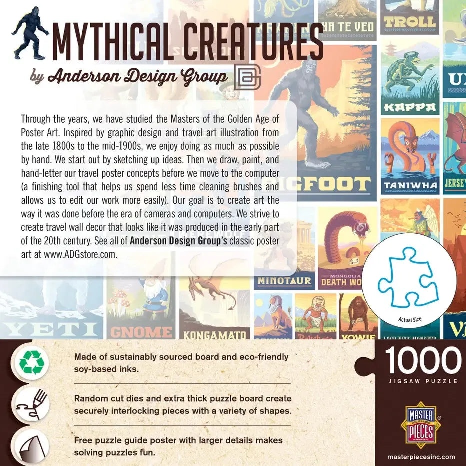 Mythical Creatures by Anderson Design 1000 Piece Jigsaw Puzzle MasterPieces