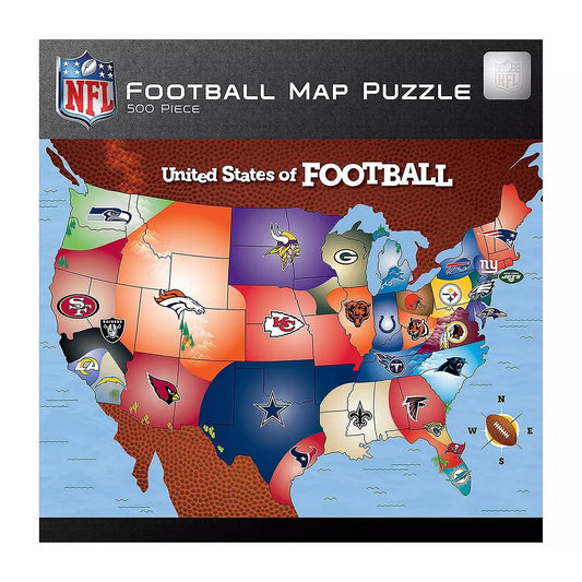 NFL Football Map 500 Piece Jigsaw Puzzle MasterPieces