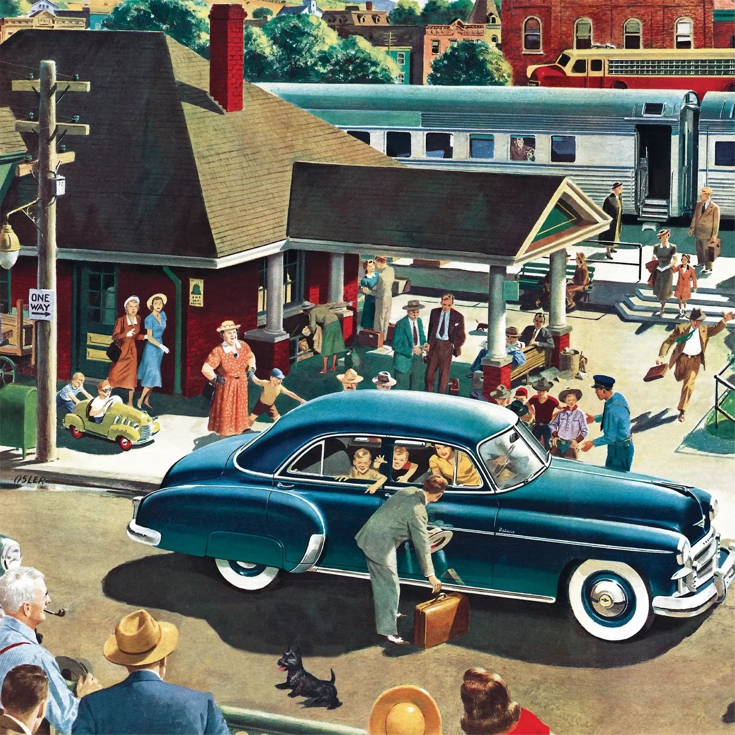 Coming & Going Chevrolet 500 Piece Jigsaw Puzzle NYPC