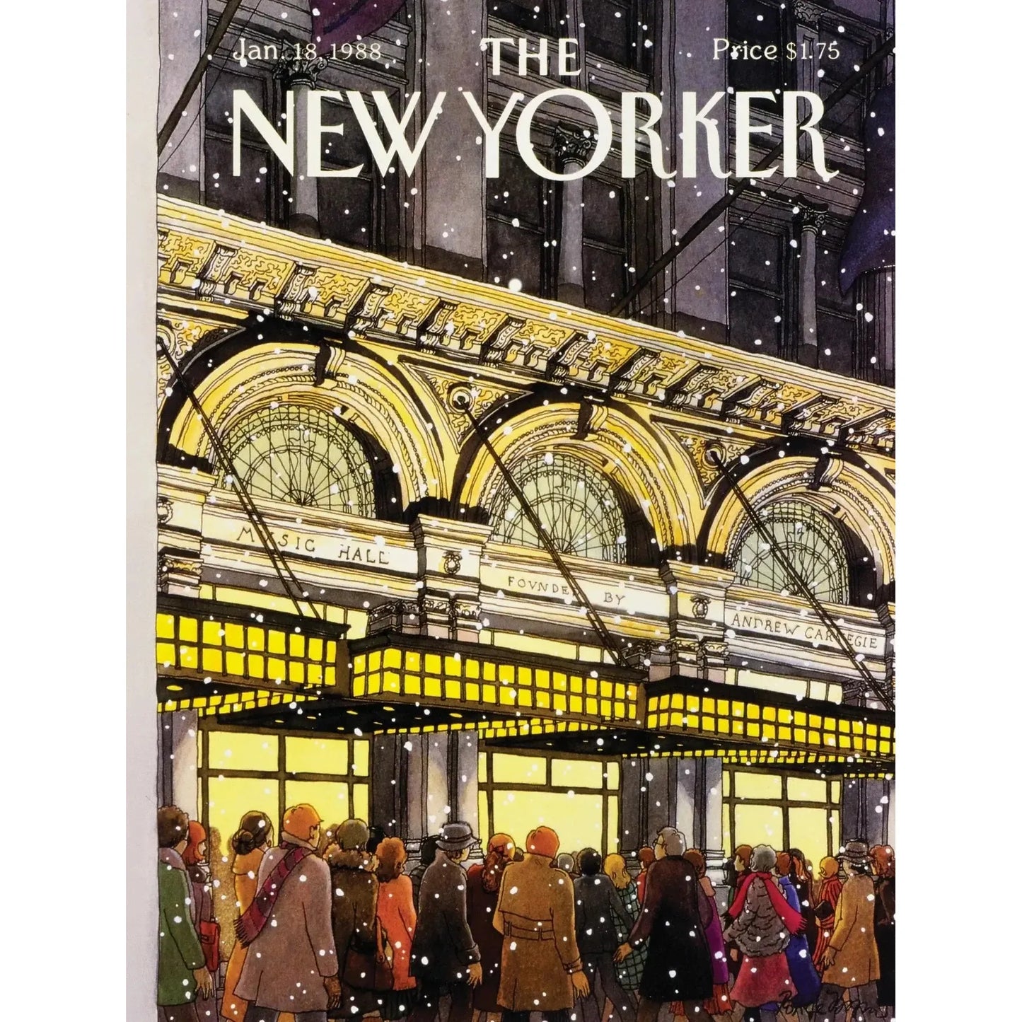 Carnegie Hall 1000 Piece Jigsaw Puzzle NYPC