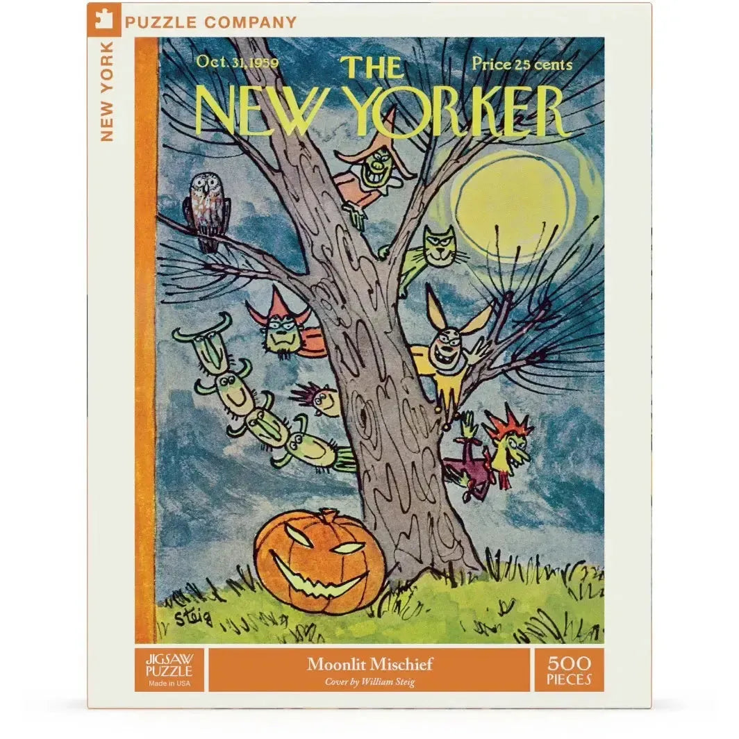 Moonlit Mischief 500 Piece Jigsaw Puzzle NYPC