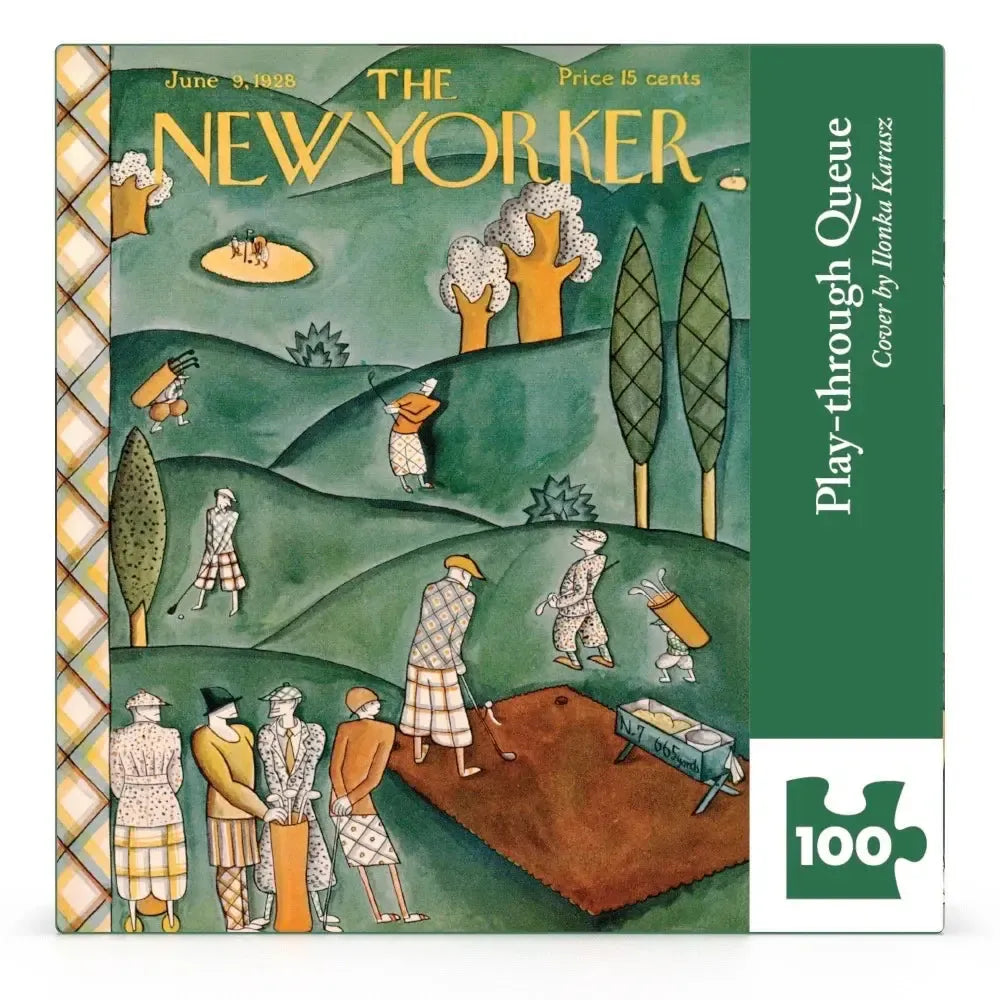 Play-through Queue The New Yorker 100 Piece Mini Jigsaw Puzzle NYPC