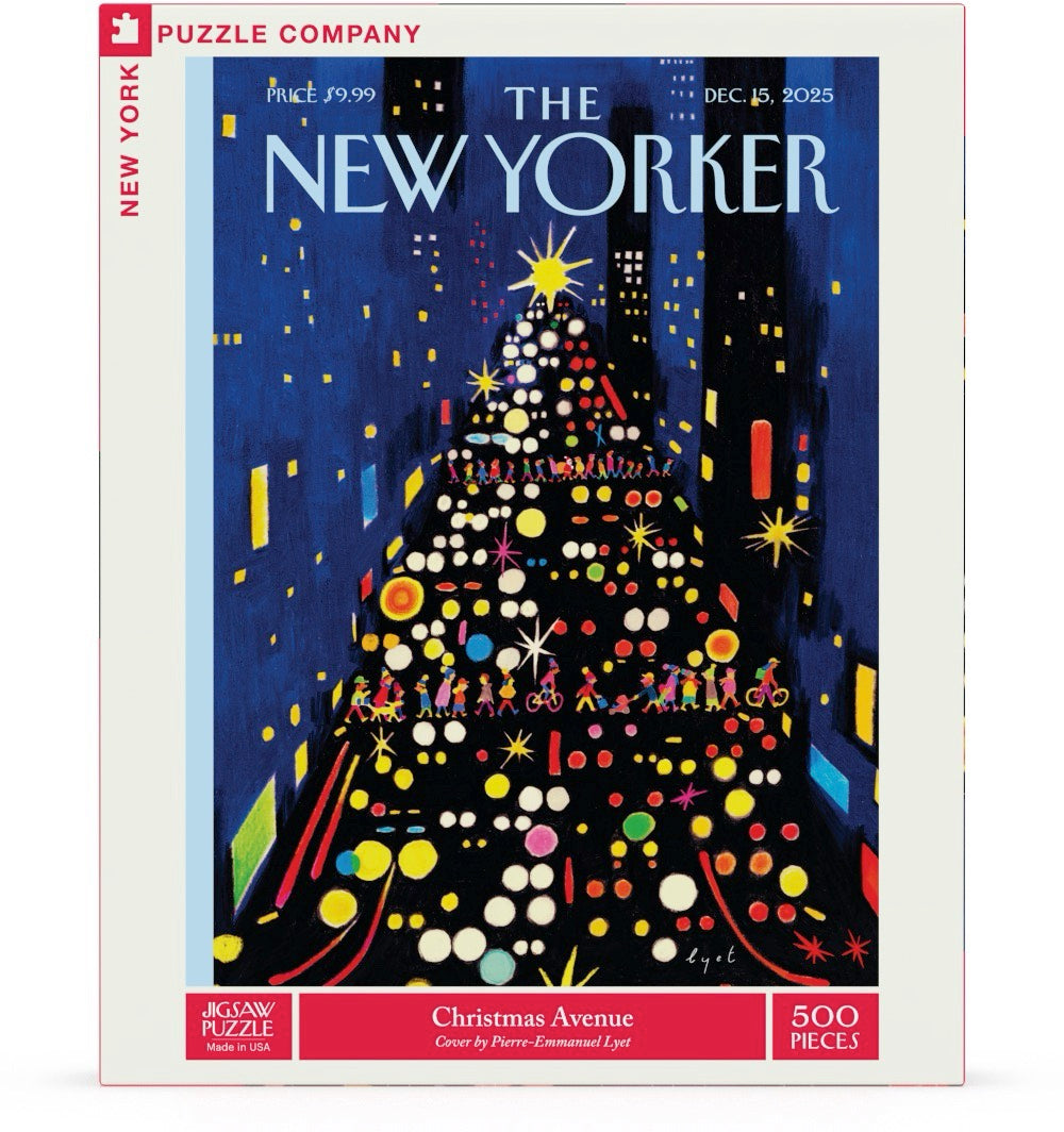 Christmas Avenue The New Yorker 500 Piece Jigsaw Puzzle NYPC