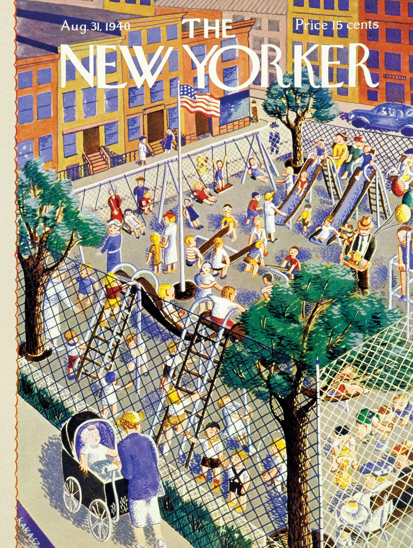 The Playground The New Yorker 1500 Piece Jigsaw Puzzle NYPC