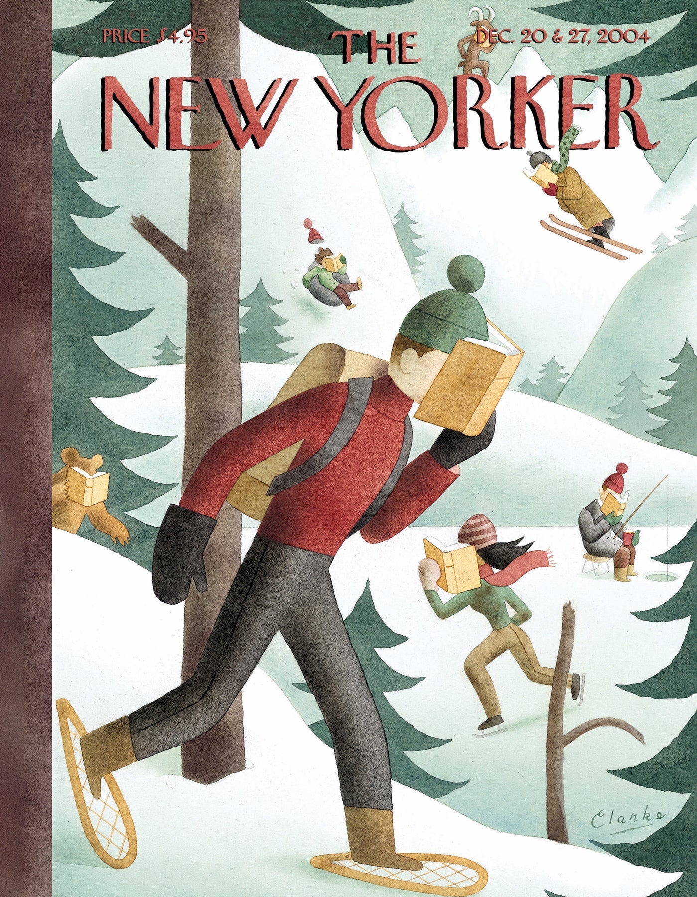 Winter Page-Turners The New Yorker 100 Piece Mini Jigsaw Puzzle NYPC