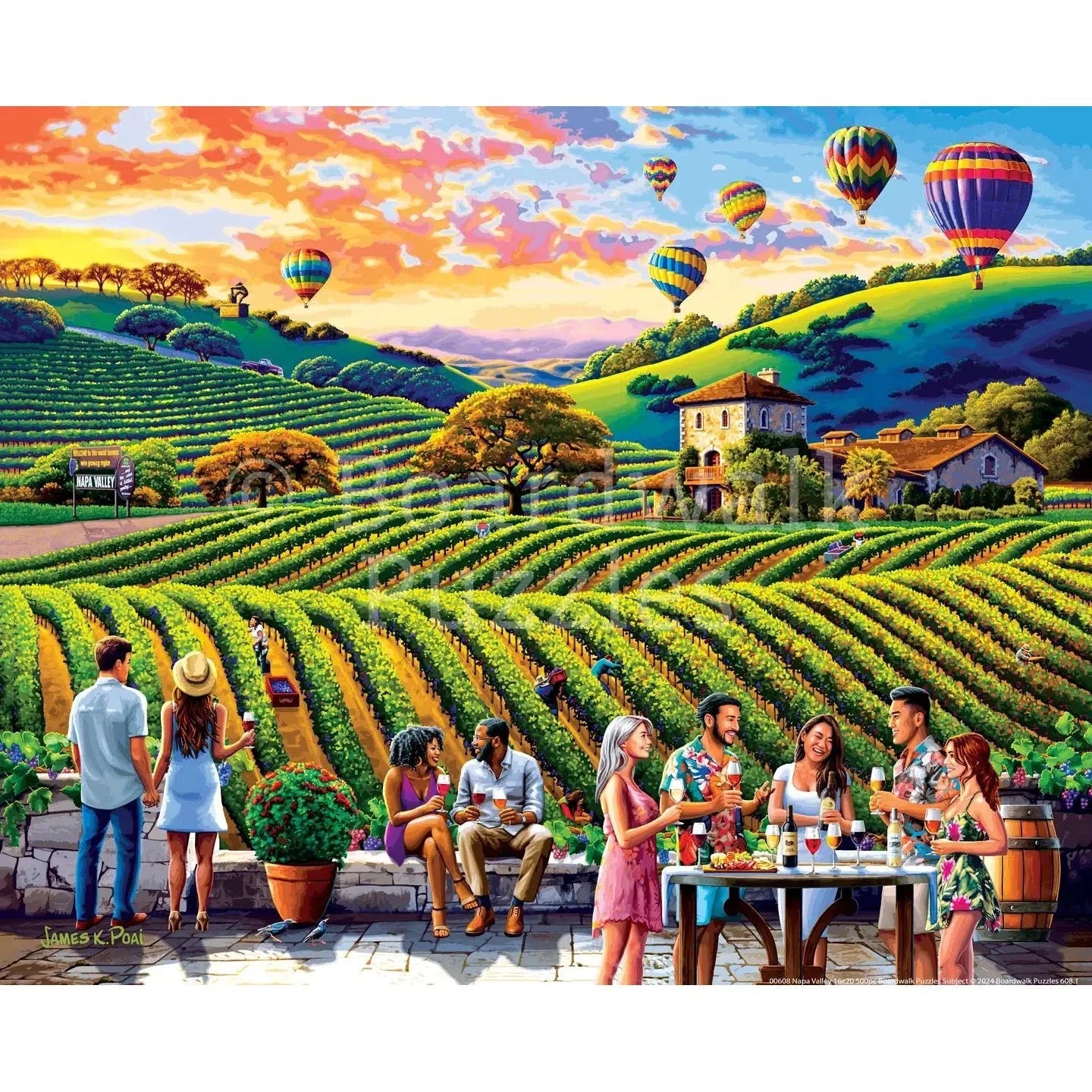 Napa Valley 210 Piece Jigsaw Puzzle Boardwalk