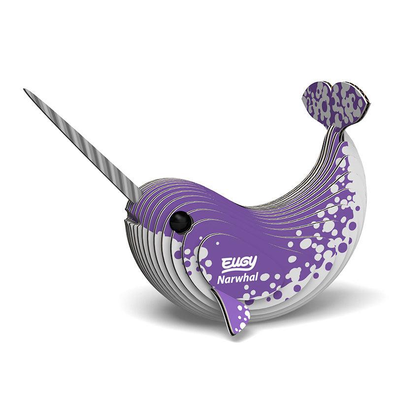 Narwhal 3D Cardboard Model Kit Eugy