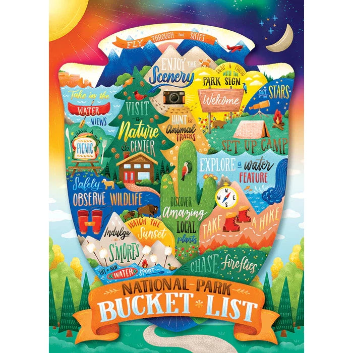 National Park Bucket List 500 Piece Jigsaw Puzzle Cobble Hill