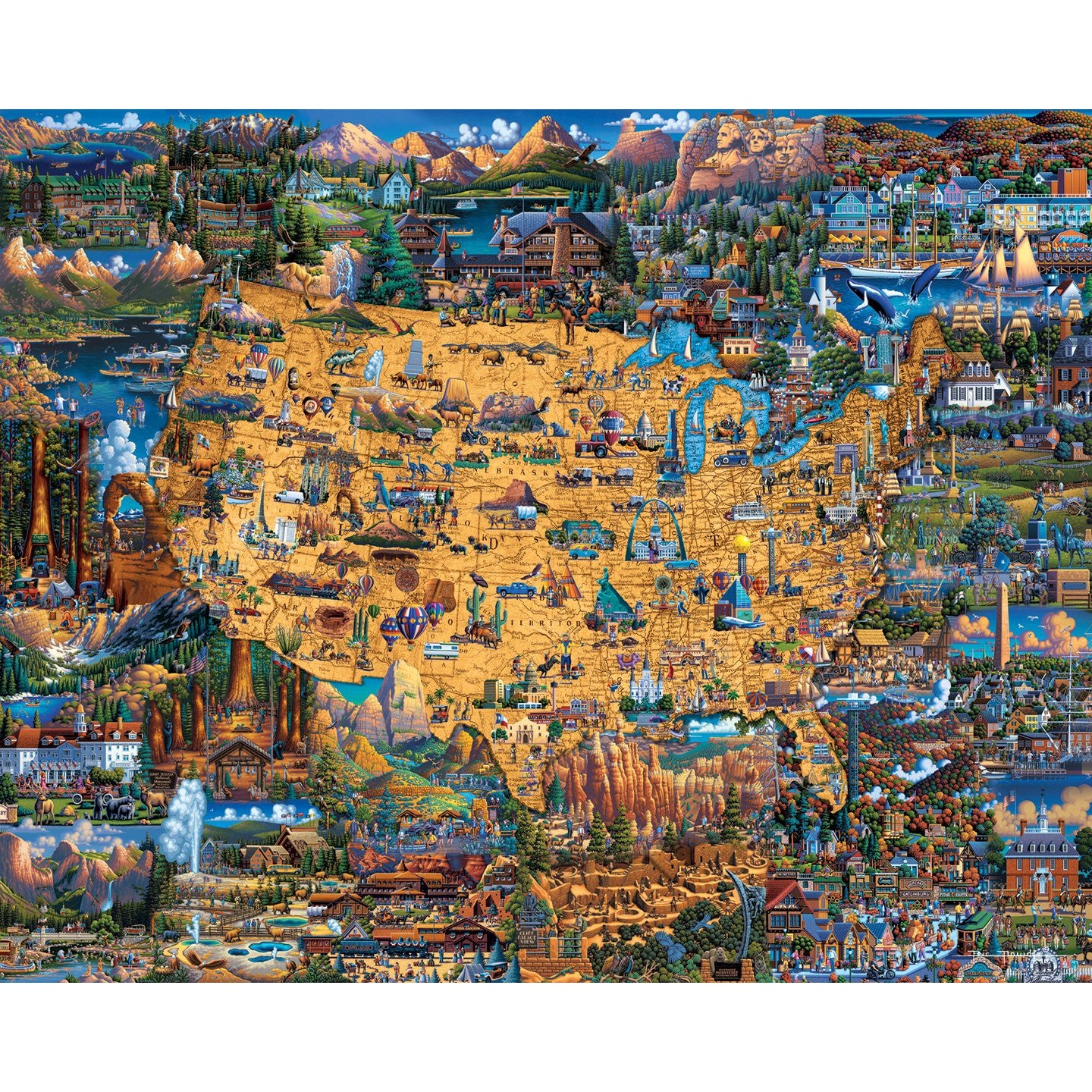 National Parks 100 Piece Jigsaw Puzzle Dowdle