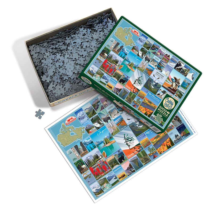 National Parks & Reserves of Canada 1000 Piece Jigsaw Puzzle Cobble Hill