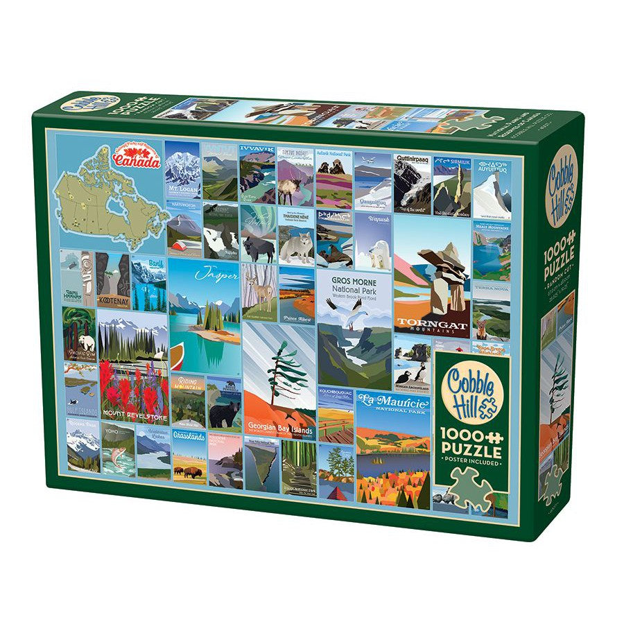 National Parks & Reserves of Canada 1000 Piece Jigsaw Puzzle Cobble Hill