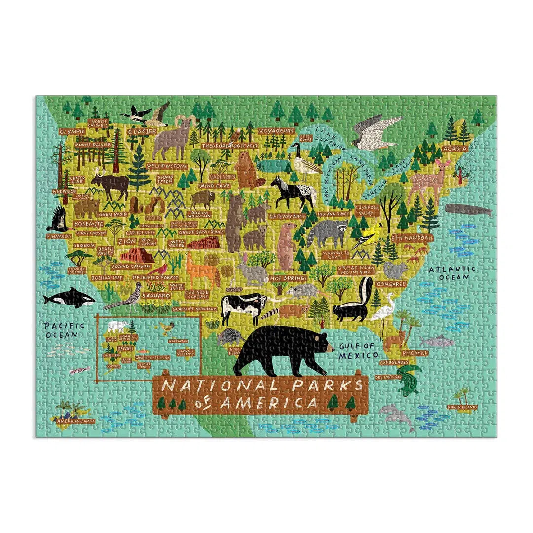 National Parks of America 1000 Piece Jigsaw Puzzle Galison