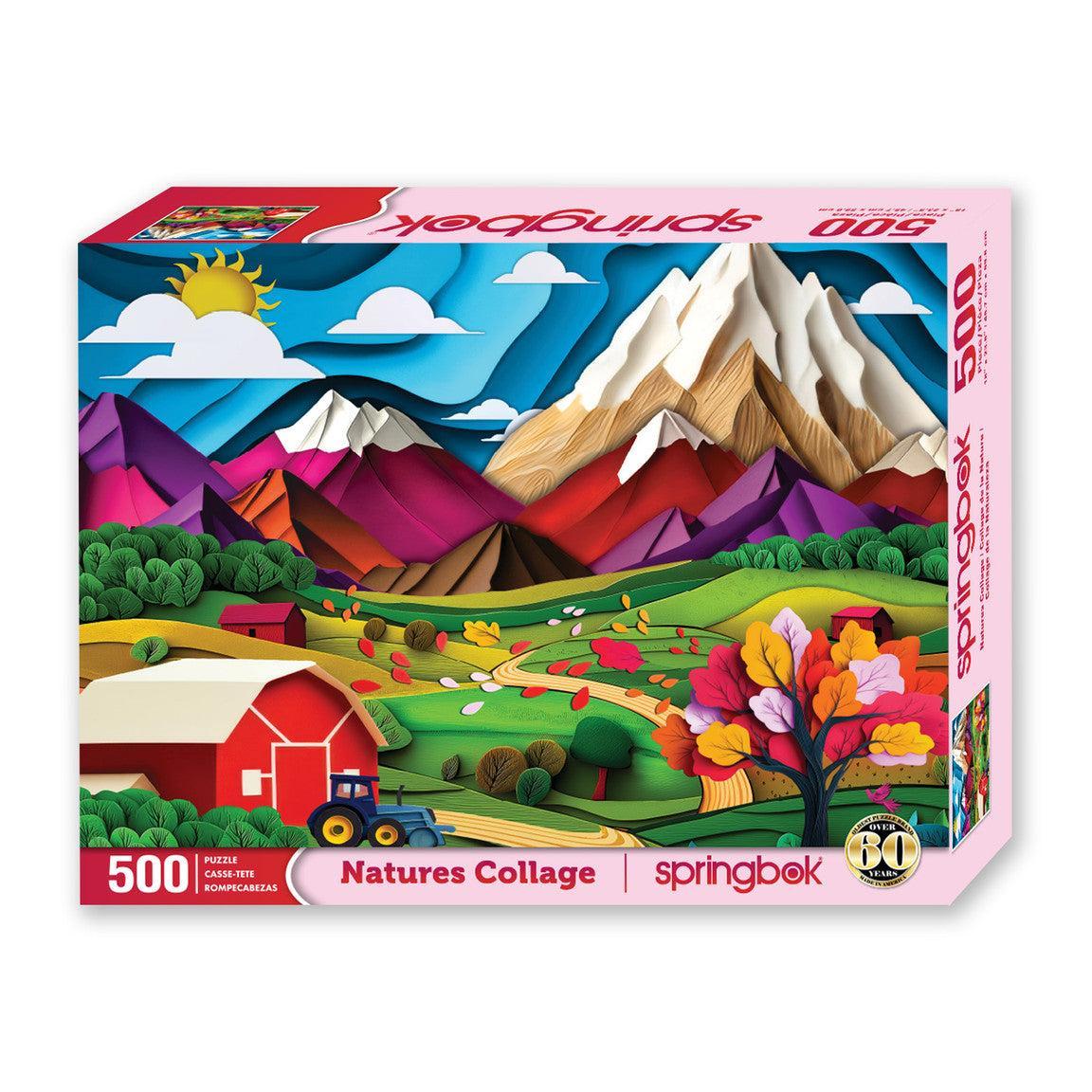 A343 Springbok Layout Nature's Collage 500 Piece Jigsaw Puzzle Springbok – Puzzle Merchant