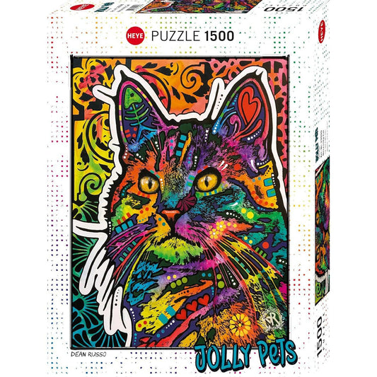 Necessity Cat Jolly Pets 1500 Piece Jigsaw Puzzle Heye