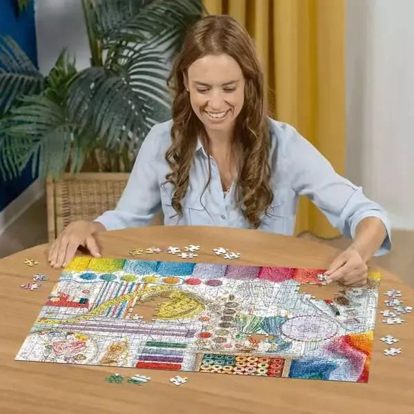 Needlework Station 500 Large Piece Jigsaw Puzzle Ravensburger