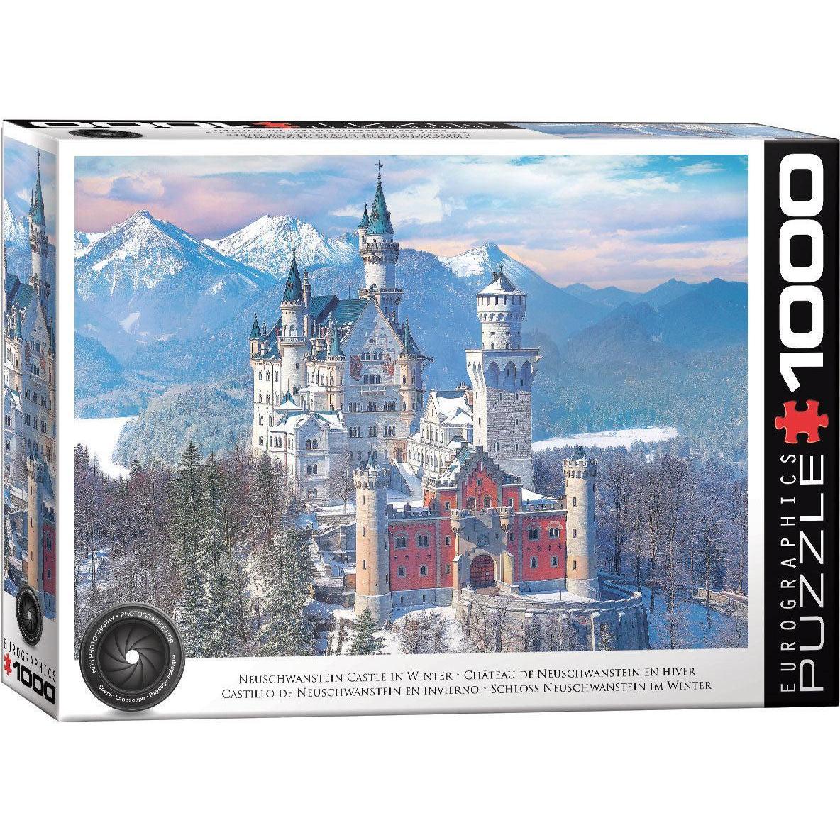 Neuschwanstein Castle in Winter 1000 Piece Jigsaw Puzzle Eurographics