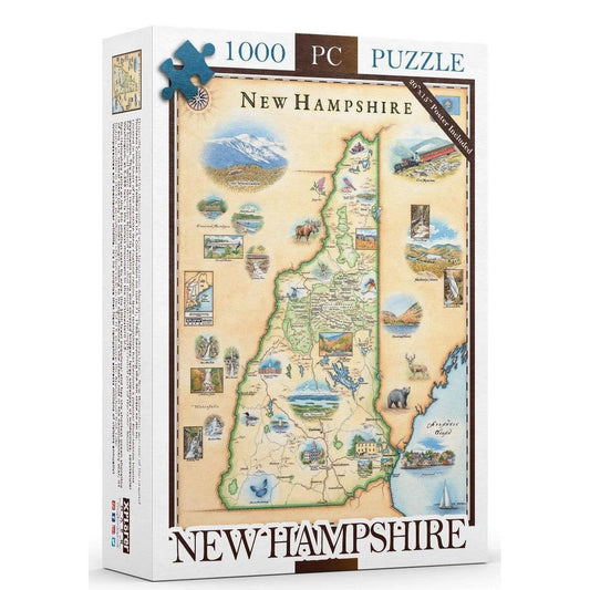 New Hampshire 1000 Piece Jigsaw Puzzle Xplorer Maps