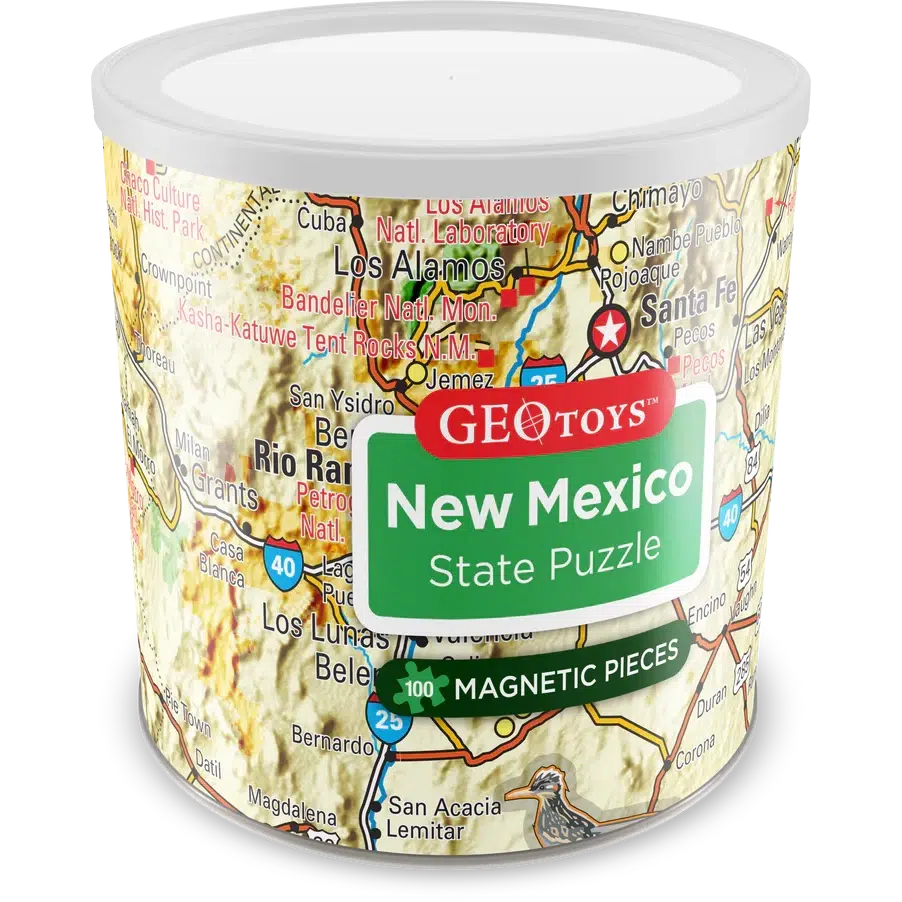 New Mexico State 100 Piece Magnetic Jigsaw Puzzle Geotoys