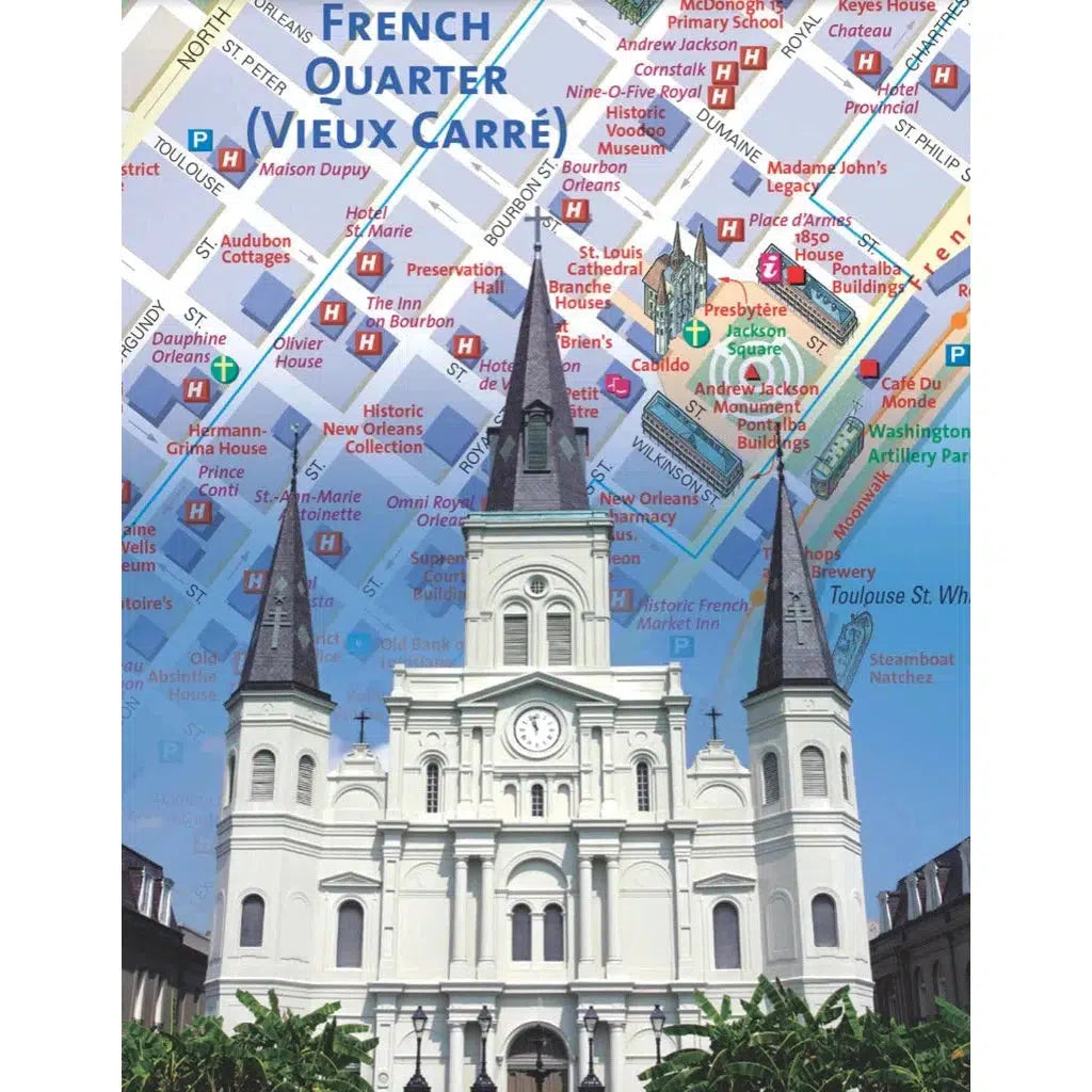 New Orleans City Map 100 Piece Mini Jigsaw Puzzle NYPC