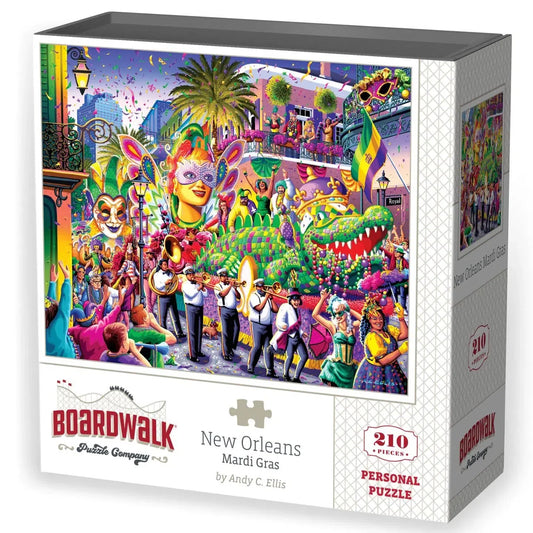 New Orleans Mardi Gras 210 Piece Jigsaw Puzzle Boardwalk