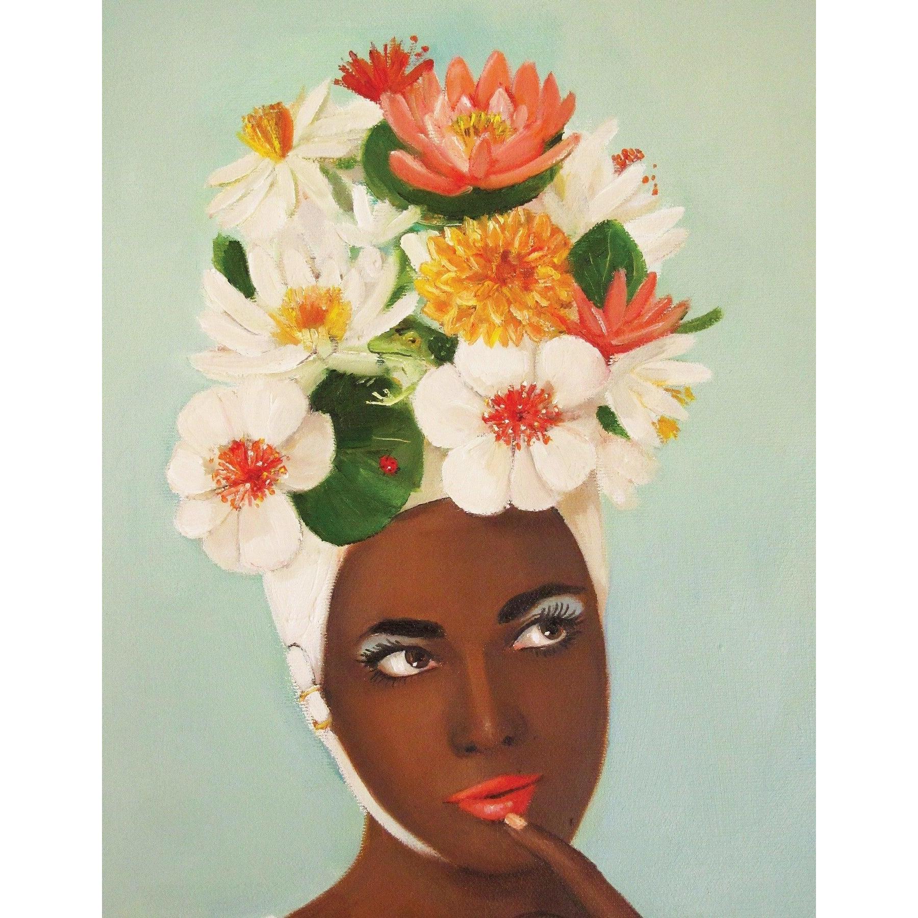 New Swim Cap by Janet Hill 100 Piece Mini Jigsaw Puzzle NYPC