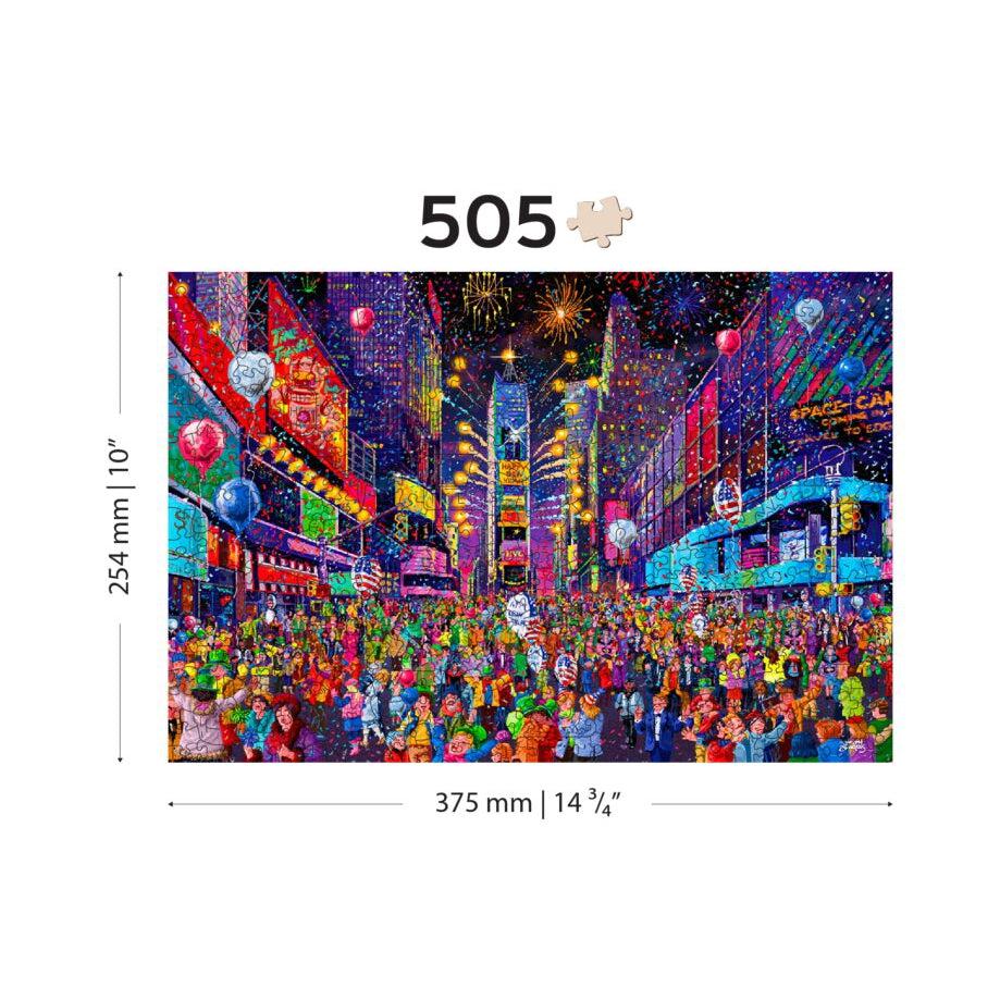 New Year’s Eve 505 Piece Wood Jigsaw Puzzle Wooden City