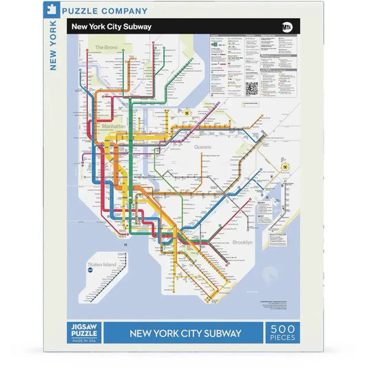 New York City Subway Map MTA 500 Piece Jigsaw Puzzle NYPC