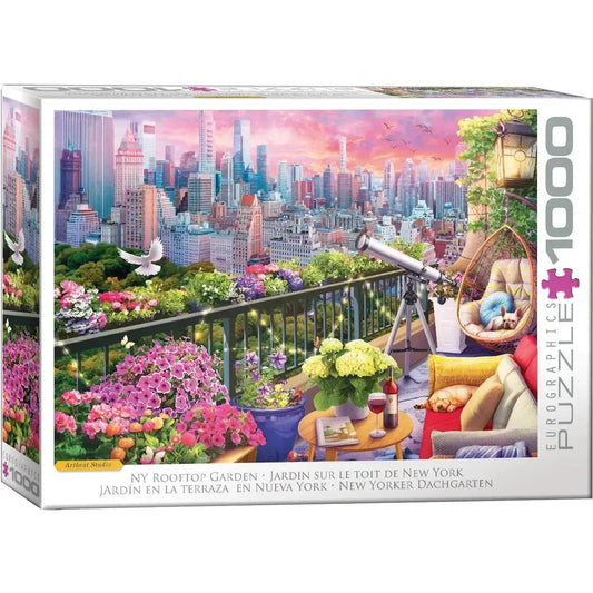 New York Rooftop Garden 1000 Piece Jigsaw Puzzle Eurographics