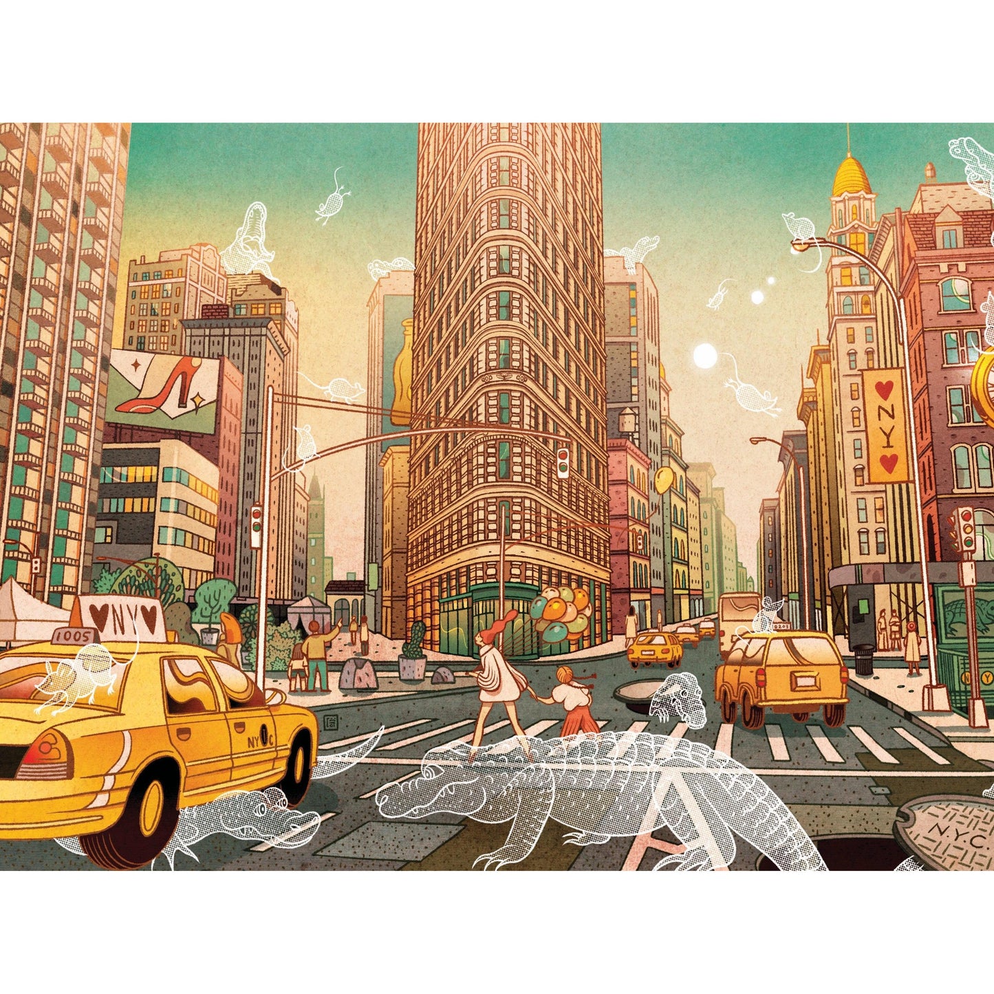 New York Underdogs by Victo Ngai 750 Piece Jigsaw Puzzle NYPC
