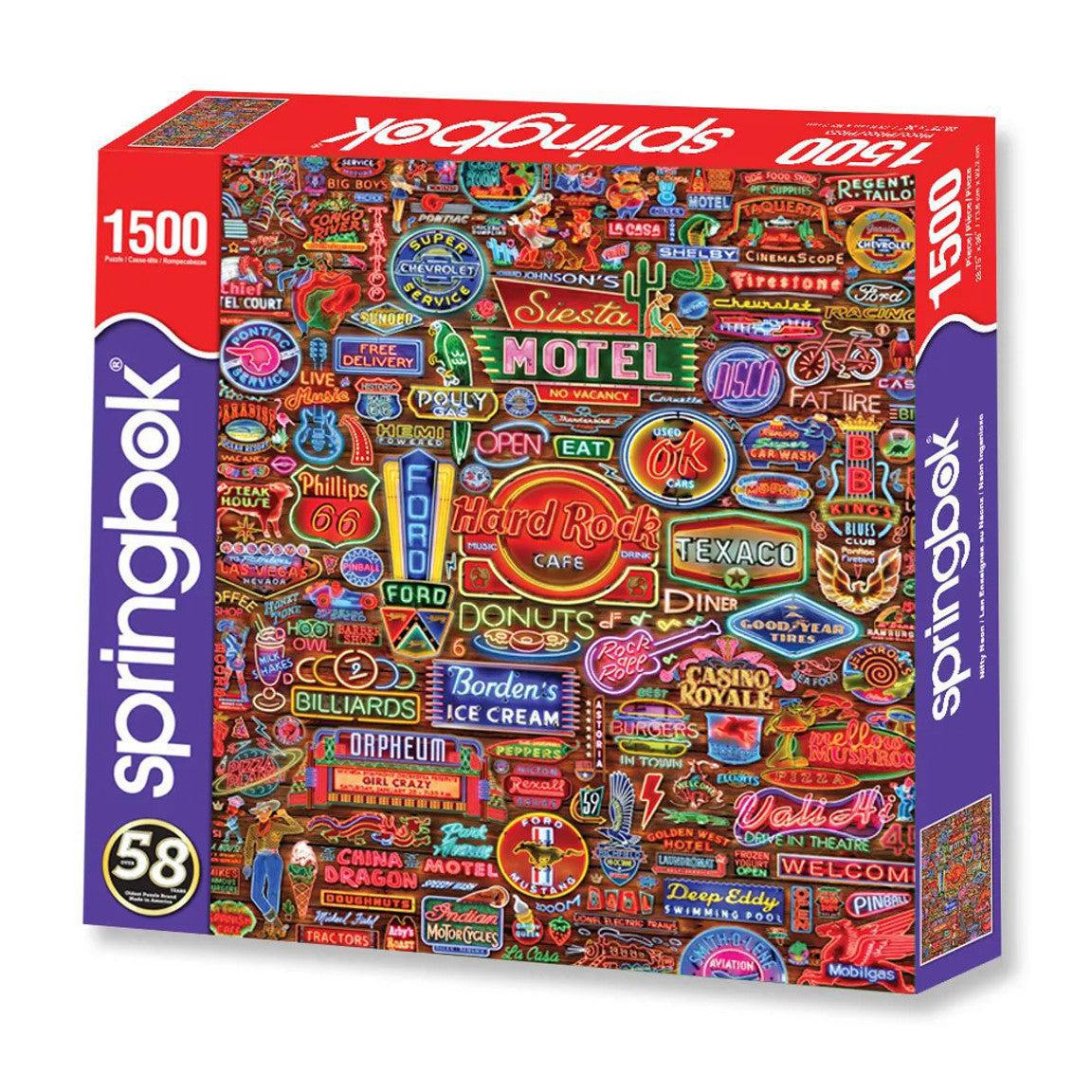 Nifty Neon 1500 Piece Jigsaw Puzzle Springbok