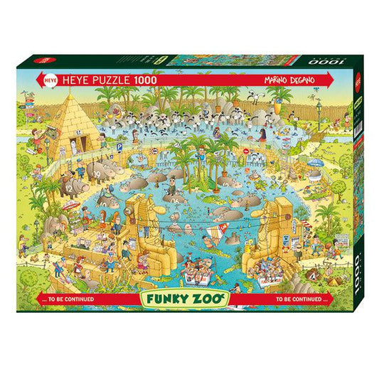 Nile Habitat Funky Zoo 1000 Piece Jigsaw Puzzle Heye