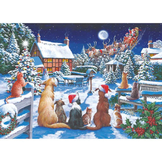 No. 19 Santa Paws 500 Big Piece Jigsaw Puzzle HOP
