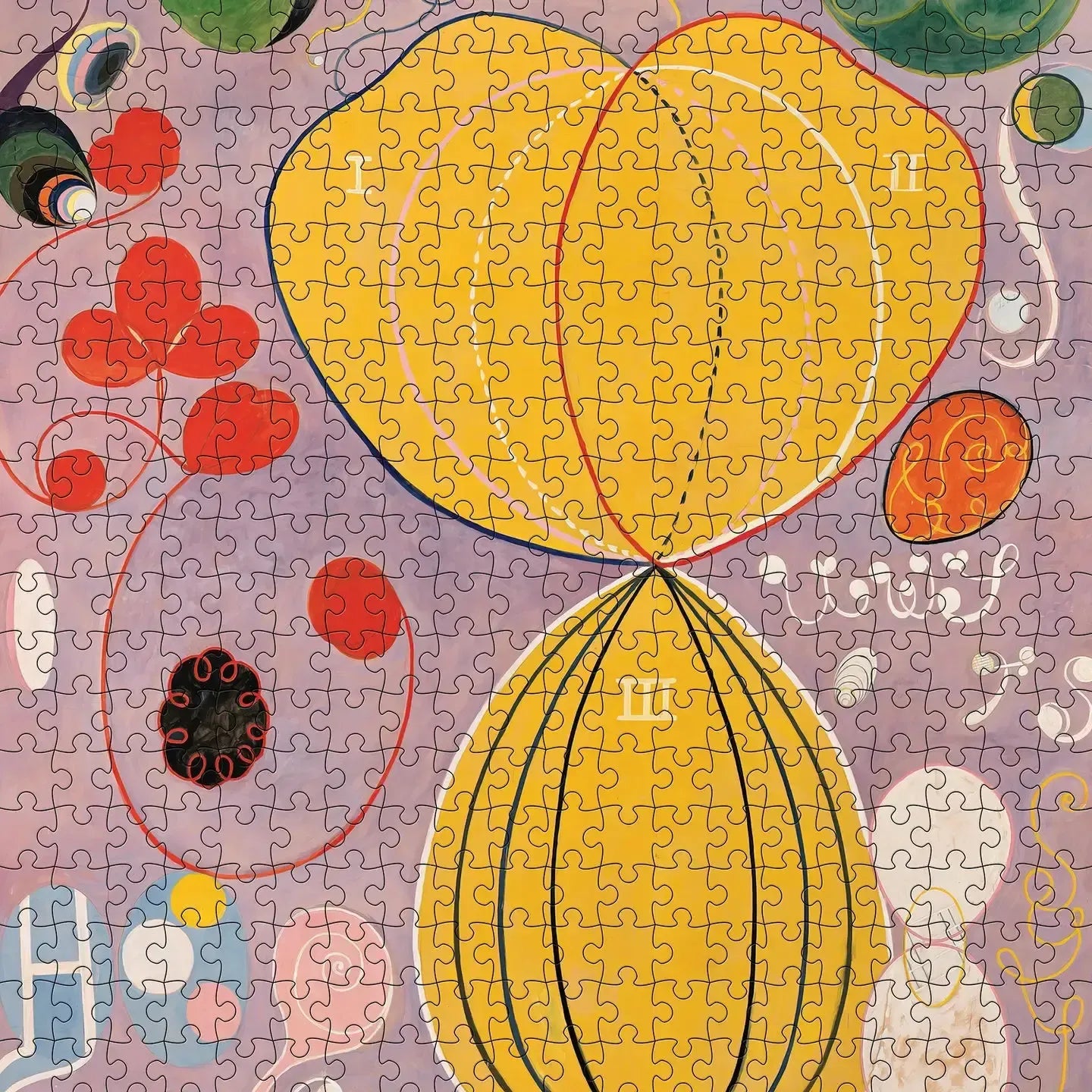 No. 7 Adulthood by Hilma af Klint 500 Piece Jigsaw Puzzle Pomegranate