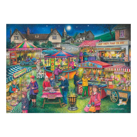 No.12 - Village Fayre 500 Big Piece Find the Difference Jigsaw Puzzle HOP