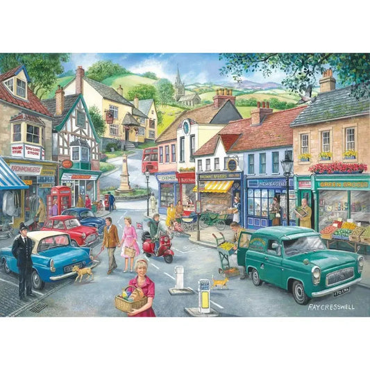 No.23 - At the Shops 1000 Piece Find the Difference Jigsaw Puzzle HOP