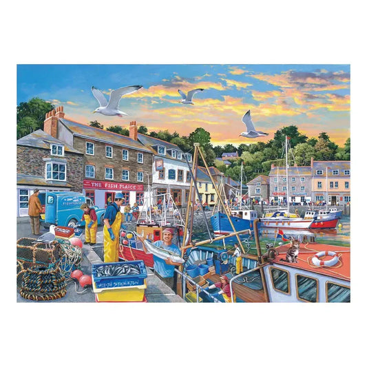 No.26 - Catch of the Day 500 Big Piece Find the Difference Jigsaw Puzzle HOP
