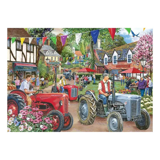 No.27 - Tractor Parade 1000 Piece Find the Difference Jigsaw Puzzle HOP