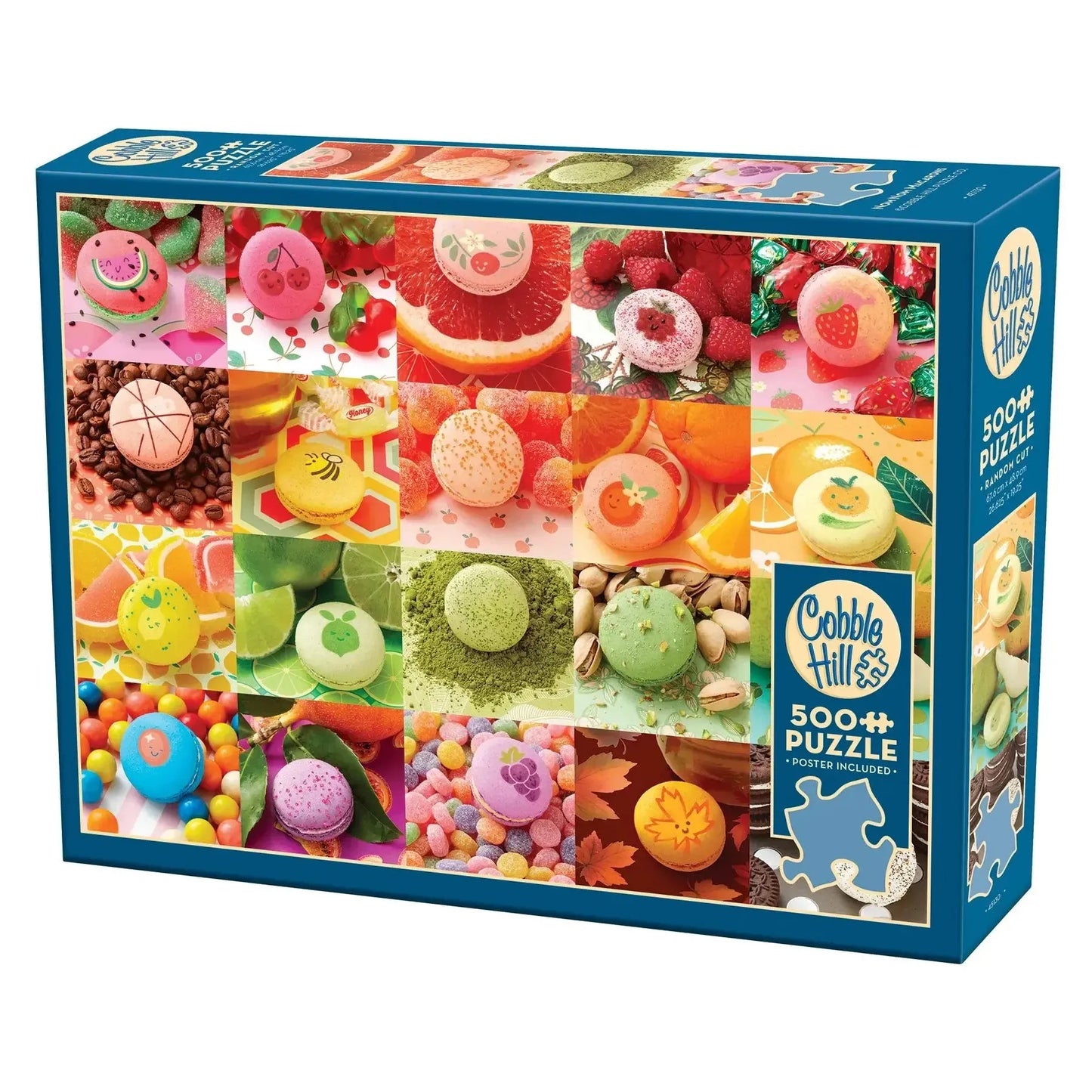 Nom Nom Macarons 500 Piece Jigsaw Puzzle Cobble Hill