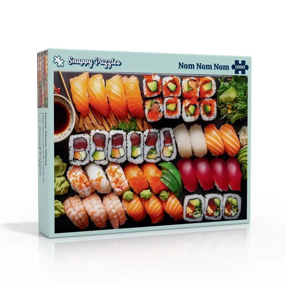 Nom Nom Nom Sushi 1000 Piece Jigsaw Puzzle Snappy