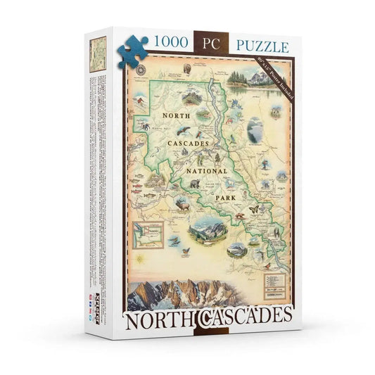 North Cascades 1000 Piece Jigsaw Puzzle Xplorer Maps