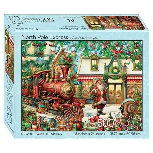 North Pole Express 500 Piece Soft Touch Jigsaw Puzzle Crown Point