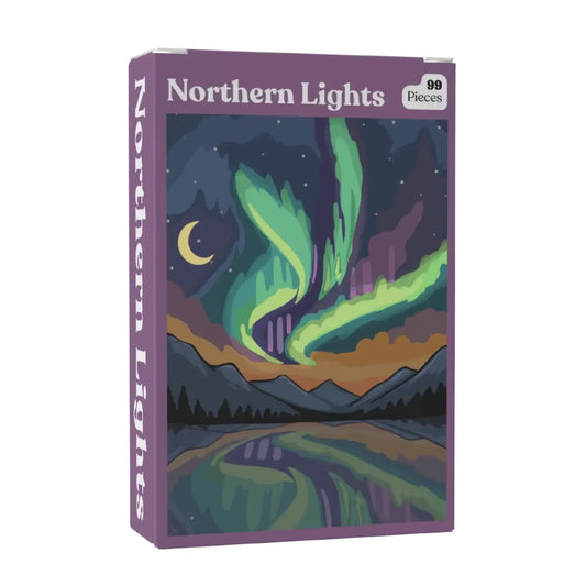 Northern Lights 99 Piece Mini Jigsaw Puzzle Puzzledly