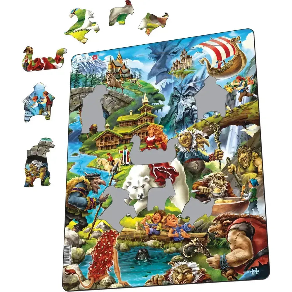 Norwegian Fairytales 30 Piece Tray Jigsaw Puzzle Larsen