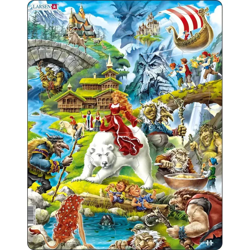 Norwegian Fairytales 30 Piece Tray Jigsaw Puzzle Larsen