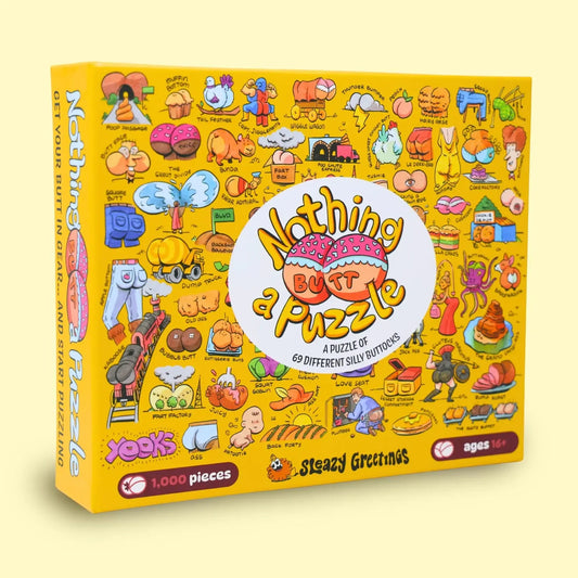 Nothing Butt a Puzzle 1000 Piece Jigsaw Puzzle Sleazy Greetings