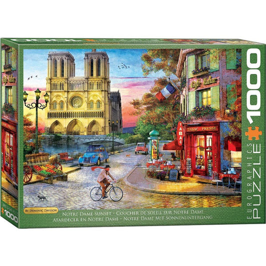 Notre Dame Sunset 1000 Piece Jigsaw Puzzle Eurographics