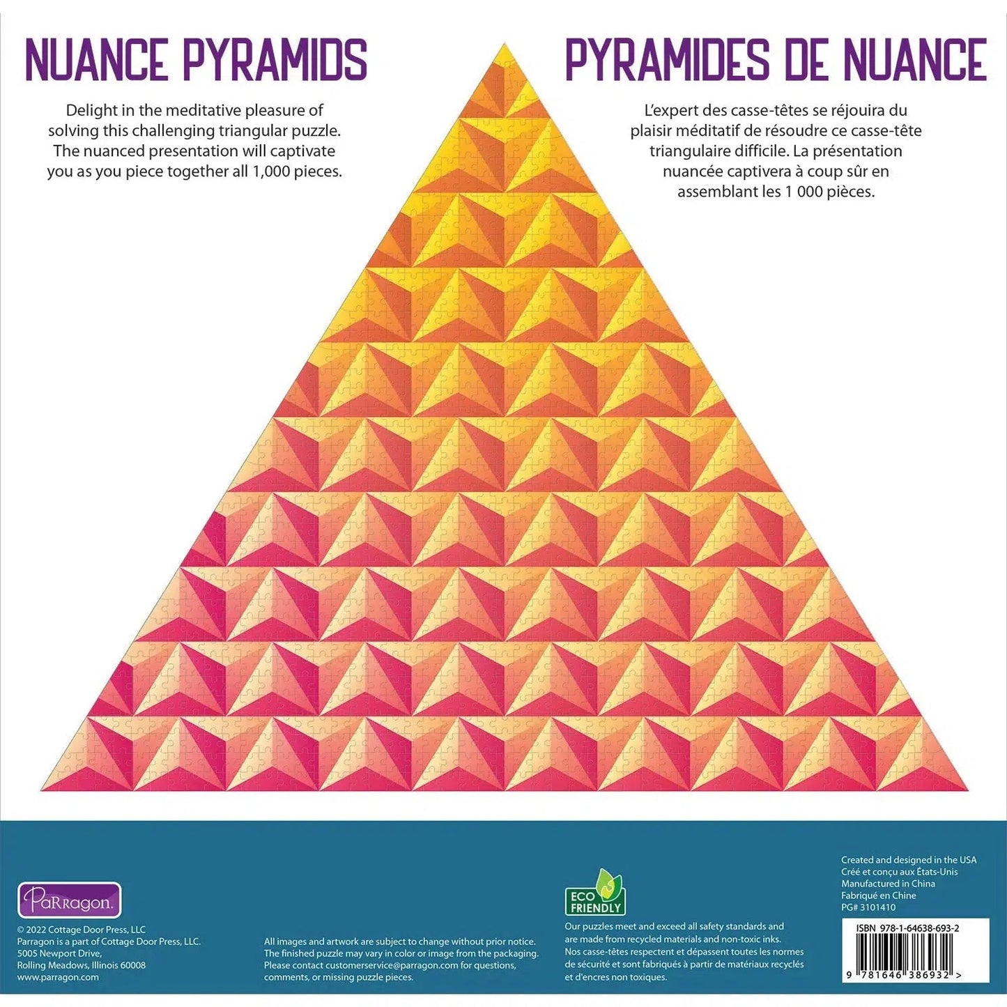 Nuance Pyramids 500 Piece Triangular Jigsaw Puzzle Parragon