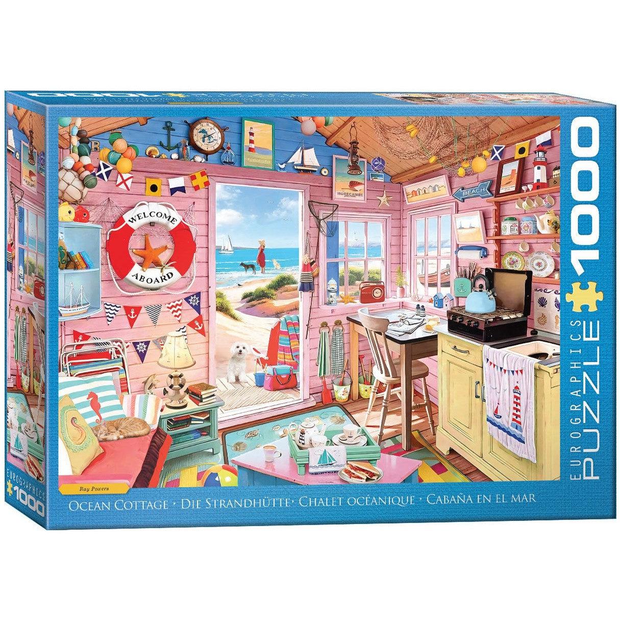 Ocean Cottage 1000 Piece Jigsaw Puzzle Eurographics